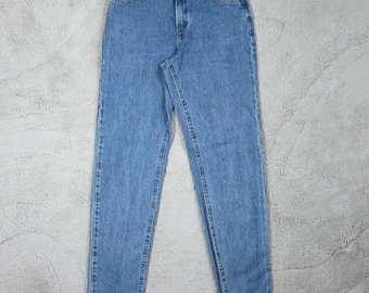 Vintage Lee Women’s Jeans W27 L34 Blue High Rise Slim Leg 90s Denim