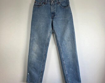 Levi’s 555 Jeans Women’s Juniors 9 W28 L32 Blue Relaxed Fit Vintage USA Denim