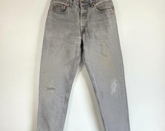 Vintage Levi’s 616 Jeans W32 L31 Grey Orange Tab Distressed Men’s