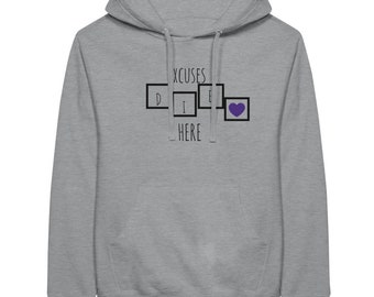 No Excuses - Premium Unisex Pullover Hoodie