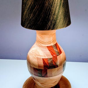 Rechargeable Wireless Touch LED Wooden Desk Lamp