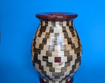 Segmented Wood Vase Handmade Wooden Vase