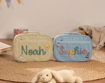 Borsa per il pranzo personalizzata per bambini - Regalo per il ritorno a scuola, Borsa termica per il pranzo con nome per bambini, Borsa resistente per il pranzo scolastico, Primo giorno di scuola