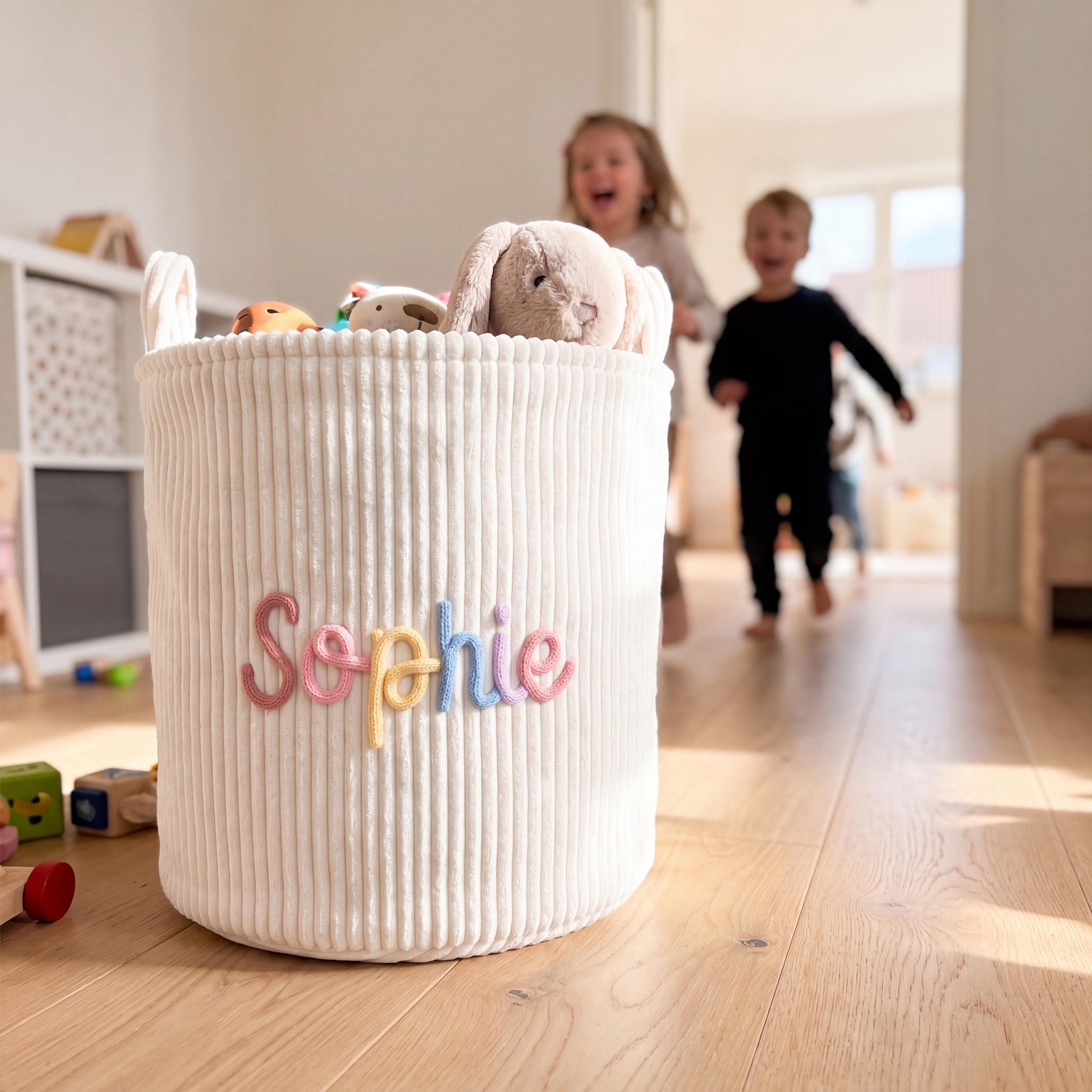 Benutzerdefinierte Kinder Wäschekorb und Spielzeugkorb für Spielzimmer Lagerung Kinderzimmer Organizer Bin