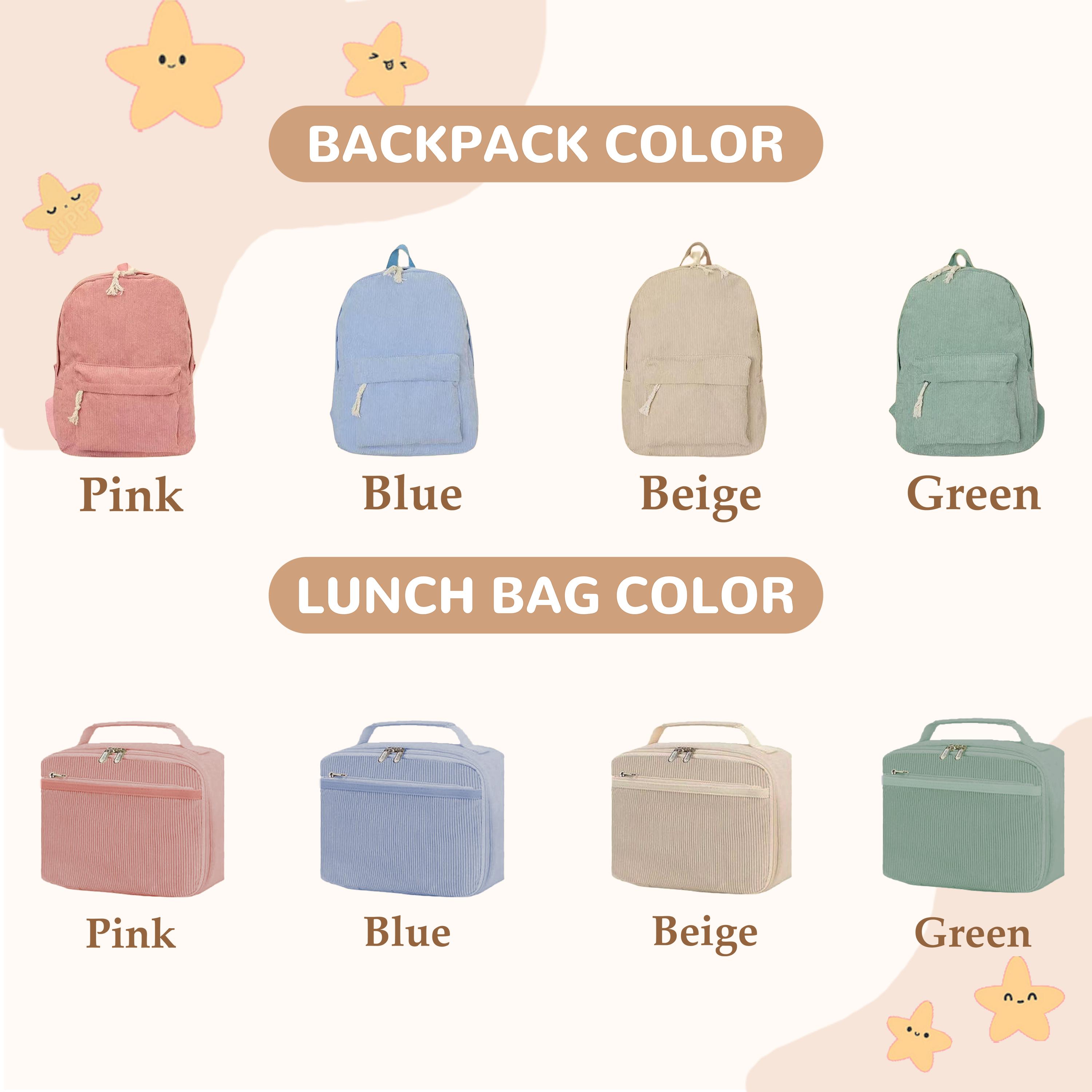 Personalized Back to School Kit - Monogrammed Backpack and Lunch Bag ...