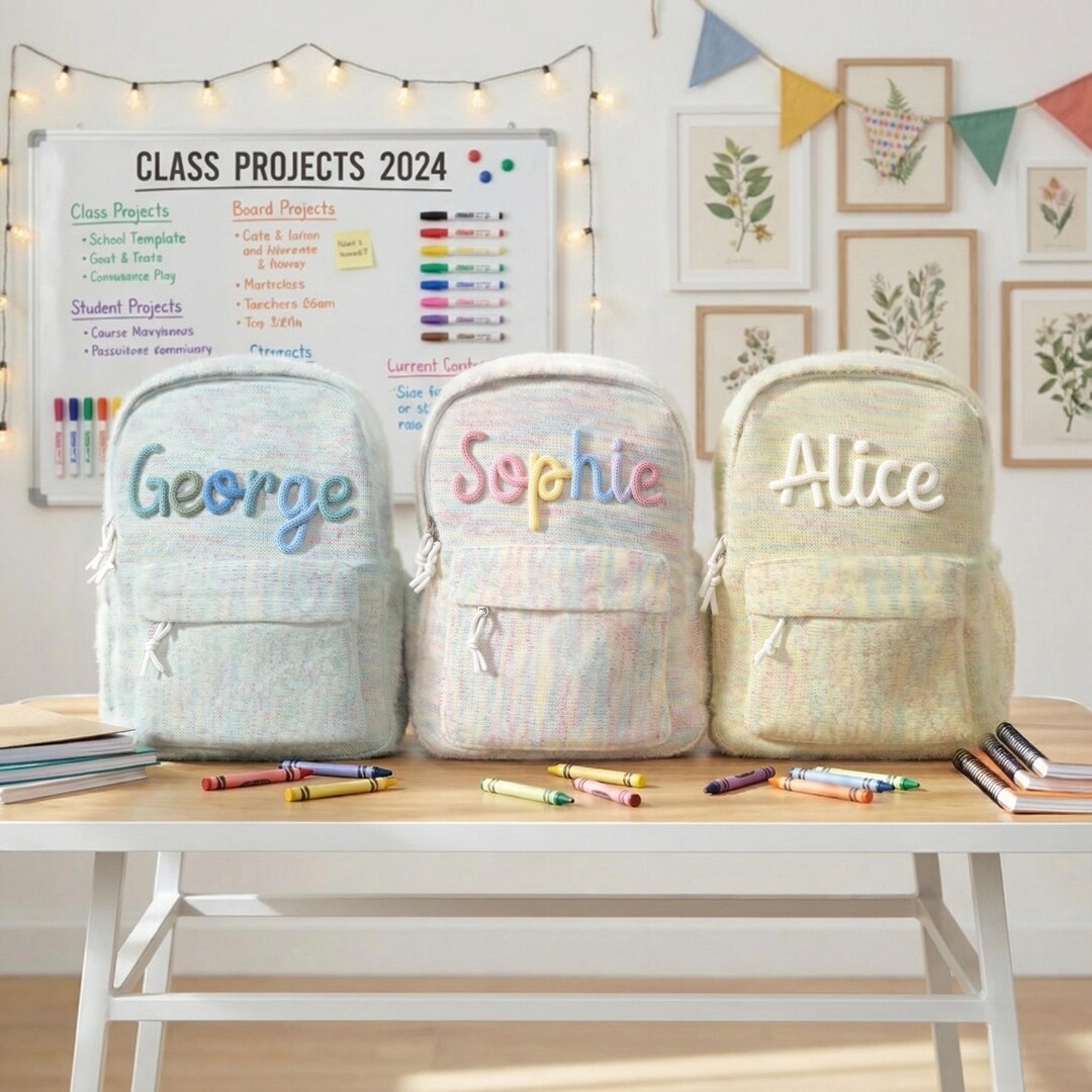 Personalized Toddler Backpack, Custom 3D Name Kids School Bag, Teddy ...