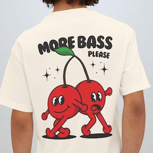 Mehr Bass-Shirt Rave Outfit für Rave-Liebhaber Musik-Festival Outfit Geschenk für EDM-Liebhaber Rave Shirt EDM Merch Rave Tshirt Retro Cartoon Tanzen