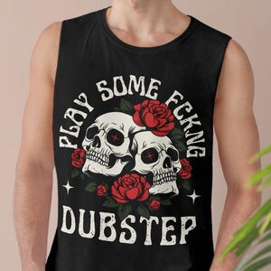 Play Some Dubstep Tank Top Dubstep Shirt Bass Outfit for Rave Lover Music Festival Outfit Riddim Top Wubz Shirt Dubstep Merch Heavy Bass