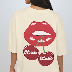 House Music Shirt Ultra Heavy Festival Shirt Oversized Rave Shirt House Music Tshirt Music Festival Outfit Rave Tshirt EDM Merch Cherry Tee