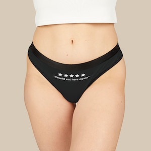 Funny Women Thong Funny Gift for Girlfriend Gift for Wife Gift for Her Bridal Shower Bachelorette Party Comfy Underwear Gift for Friend