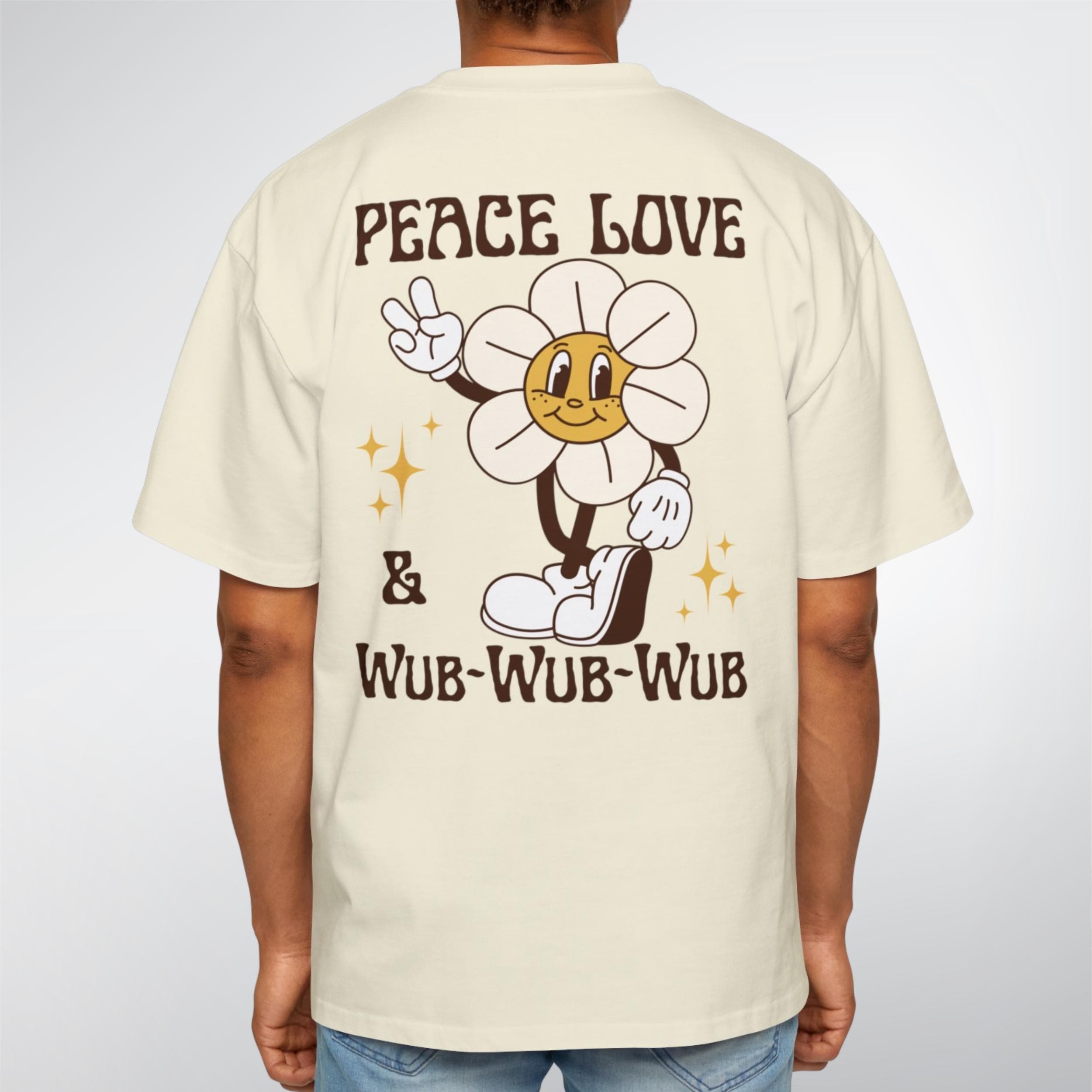 Wub Rave Dubstep Shirt Rave Outfit Peace Love Wub Wub Wub Bass T-shirt Daisy ...
