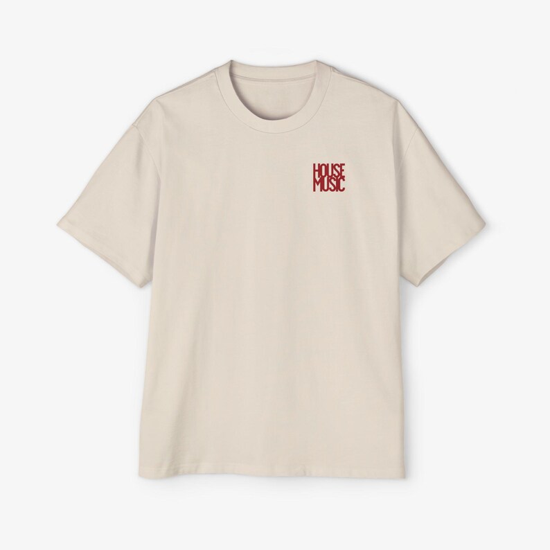 Oversized House Music Tee, EDM Rave Festival Shirt image 8