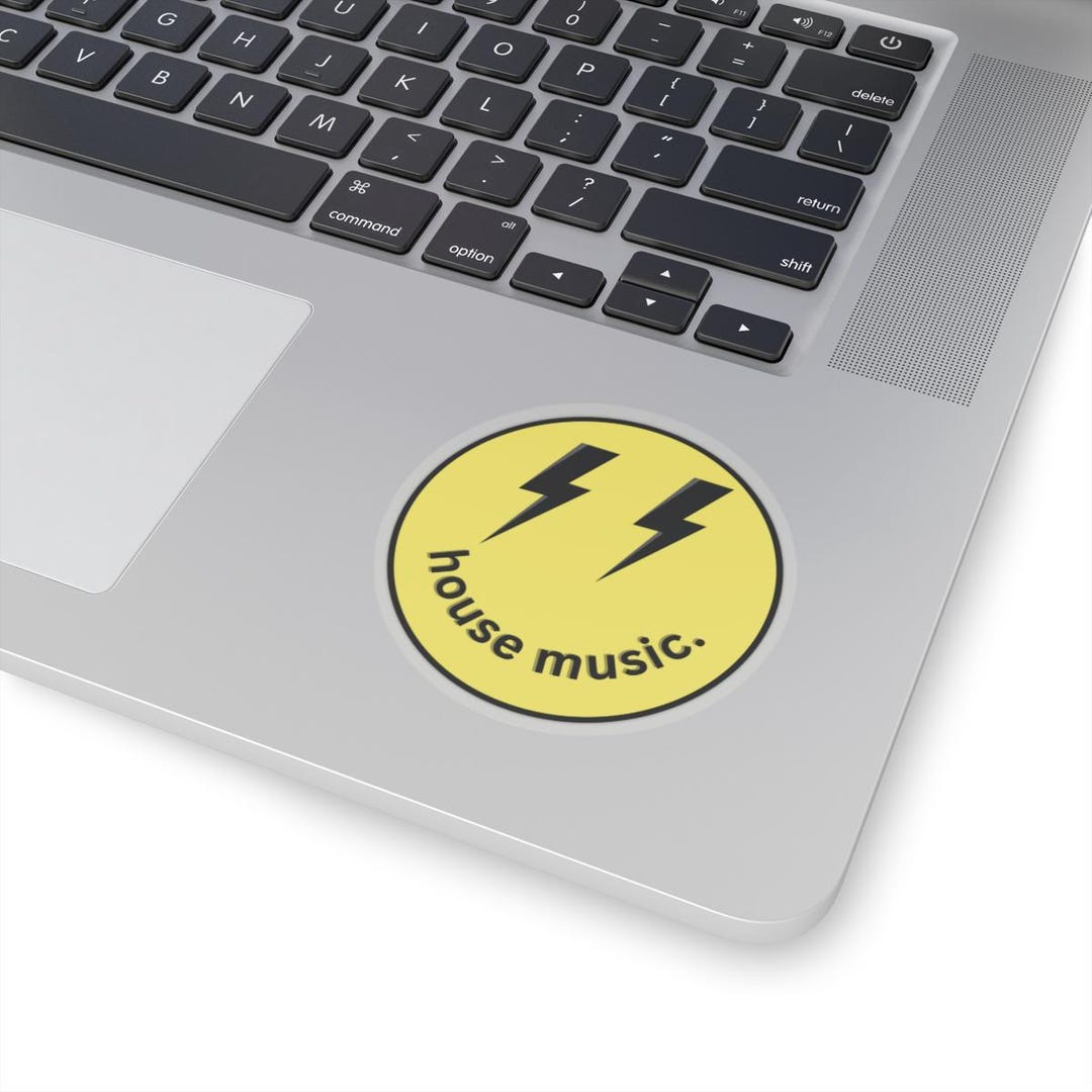 House Music Smiley Face Sticker: EDM Rave Vinyl Decal - Etsy