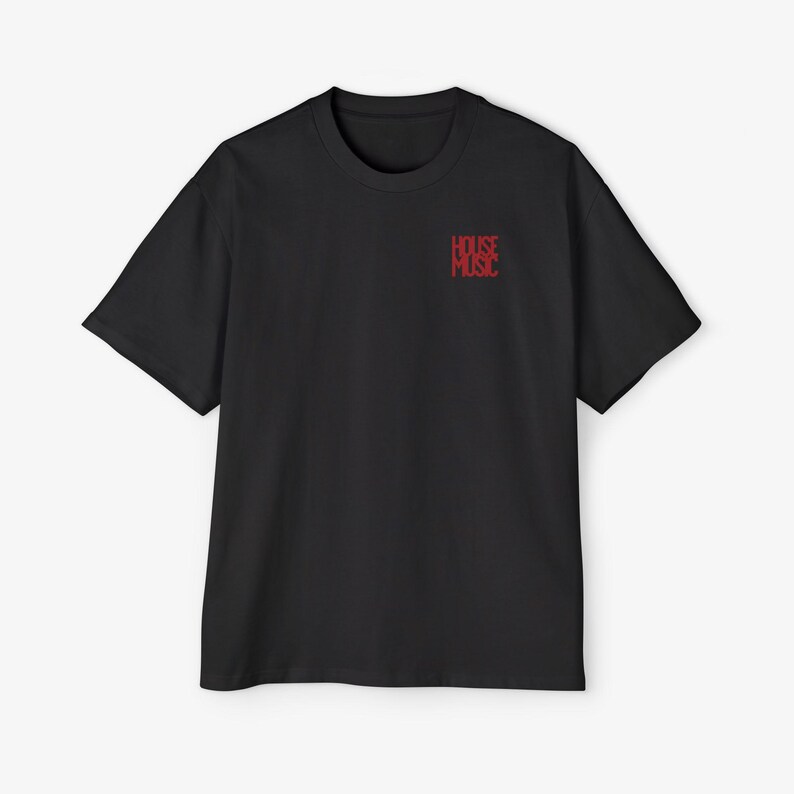 Oversized House Music Tee, EDM Rave Festival Shirt image 6
