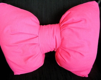 Cuscino decorativo a forma di fiocco in tela di cotone rosa ragazza donna adolescente