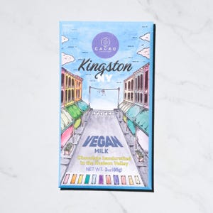 Handmade coconut milk chocolate bar