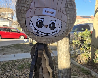 LA BUBU Beige Pinata, Birthday Party Decoration