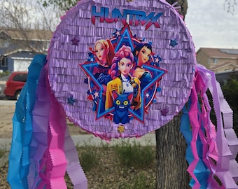 K-POP HUNTRX Piñata: Birthday Party Decoration (12" Round)