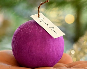 Sugar Plum Surprize Ball. Purple Christmas Plum Hostess Gift. Holiday Gift Basket Idea. Birthday Party Guest Favors.