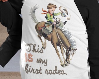 Ameri VINTAGE　BUCKAROO LIKE SHIRTS Custom Retro Cowgirl Shirt With Rope Lettering. Girls