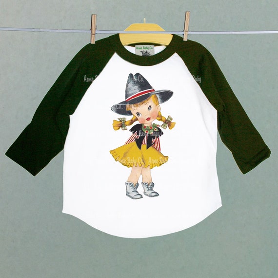 Cowgirl Shirt, Retro Cowgirl Shirt, Retro Gift, Cute Cowgirl, Toddler Shirt, Retro Shirt, Raglan Shirt, Retro Tee, Toddler Raglan