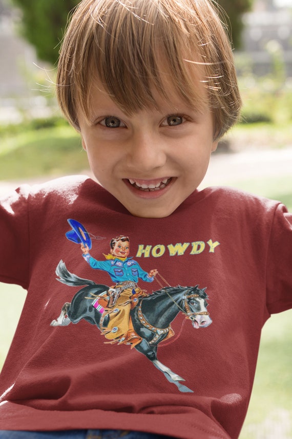 Howdy Fun Cowboy Riding Horse T-Shirt Howdy Fun Cowboy Riding Horse T-Shirt