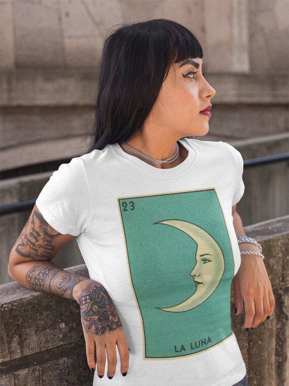 Loteria Shirts - La Luna T Shirt Classic Version Loteria Shirts - La Luna T Shirt Classic Version