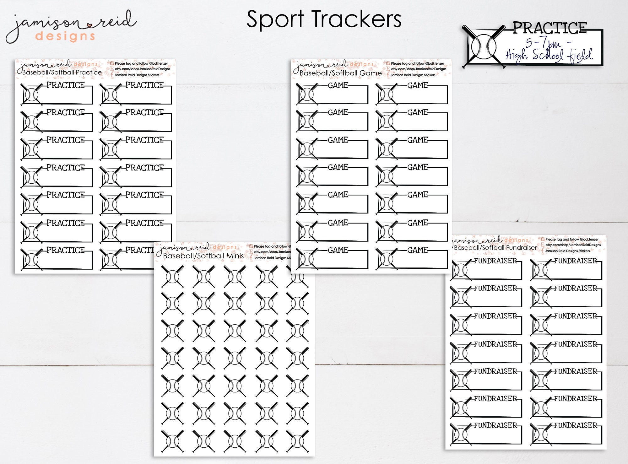 Choice of Baseball/softball Tracker Sheets Etsy UK