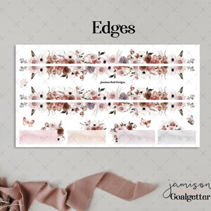 GOALGETTER Planner Edges Stickers , a la carte , Fashion Girl Sticker , Hp , bullet , journal , Hobonichi , bujo , goals , clear