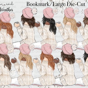 Planner COCOA WEATHER  Fashion Girl page marker | bookmark | pocket page marker | tn insert | tn accessories | planner accessories