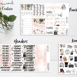 CLASSIC & COUTURE Planner Stickers a la carte or kit , Fashion Girl Sticker Winter Autumn Eclp Hp bullet journal Hobonichi image 5