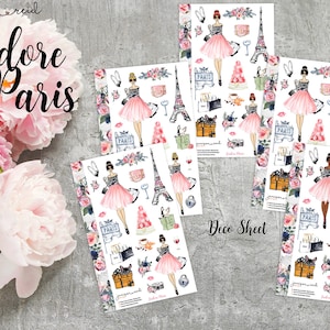 J'Adore Paris Stickers - A la Carte | Choice of skin/hair | Choice of ECLP or HP