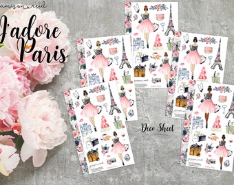 J&#39;Adore Paris Stickers - A la Carte | Choice of skin/hair | Choice of ECLP or HP