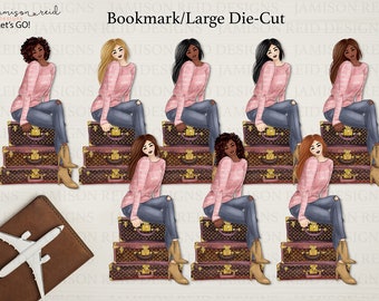 LETS GO! Planner Fashion Girl page marker | bookmark | pocket page marker | tn insert | tn accessories | planner accessories