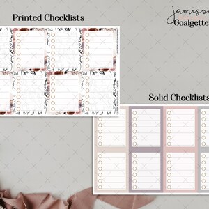 GOALGETTER Checklist Planner Stickers , a la carte , Fashion Girl Sticker Fall , Hp , bullet , journal , Hobonichi , bujo , goals , clear