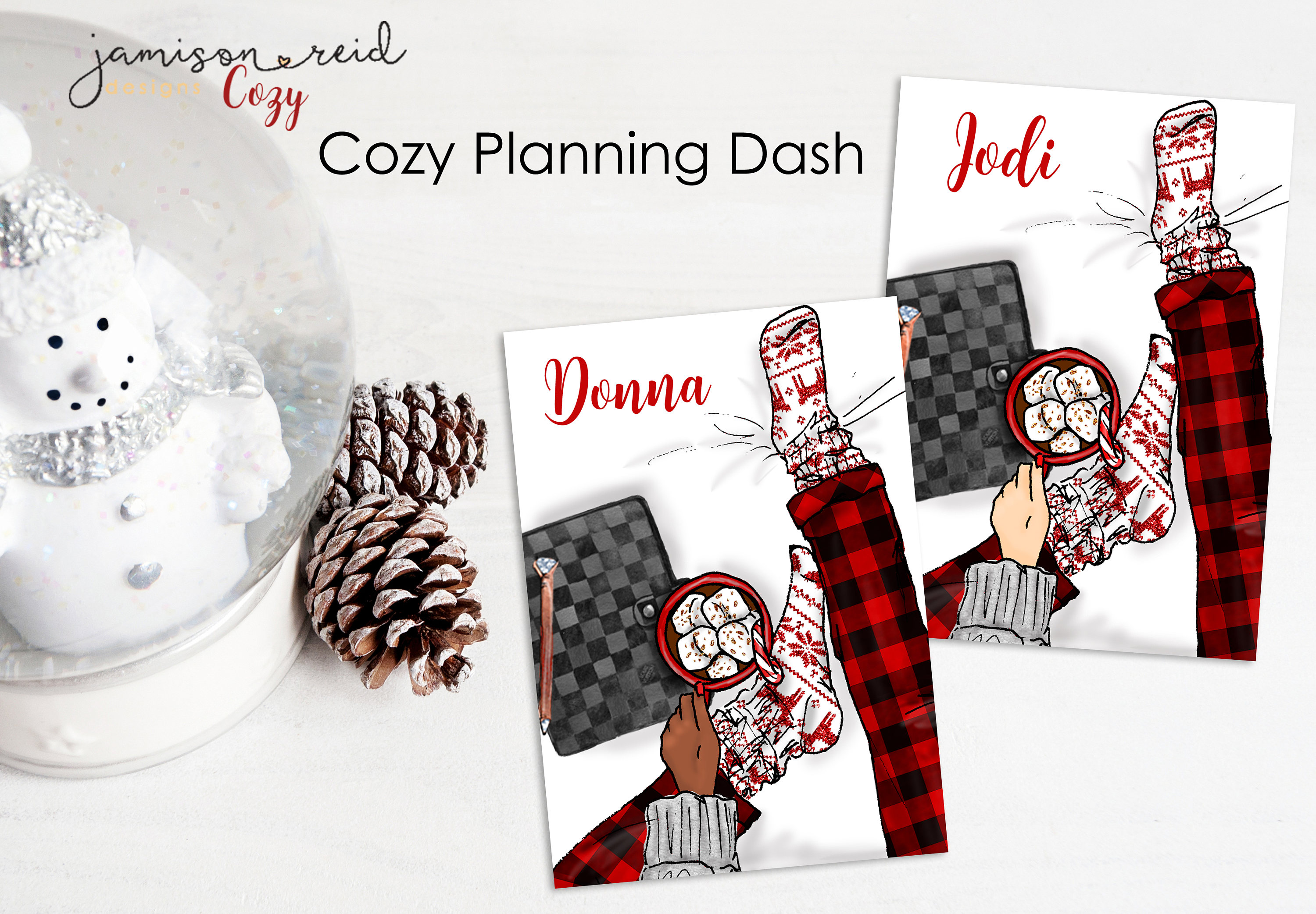 FOIL NAME Winter Plan choice of Dashboard | choice of skin tone/hair color