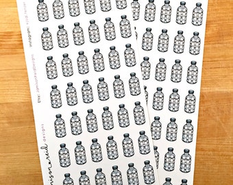 42 hydrate water tracker planner stickers