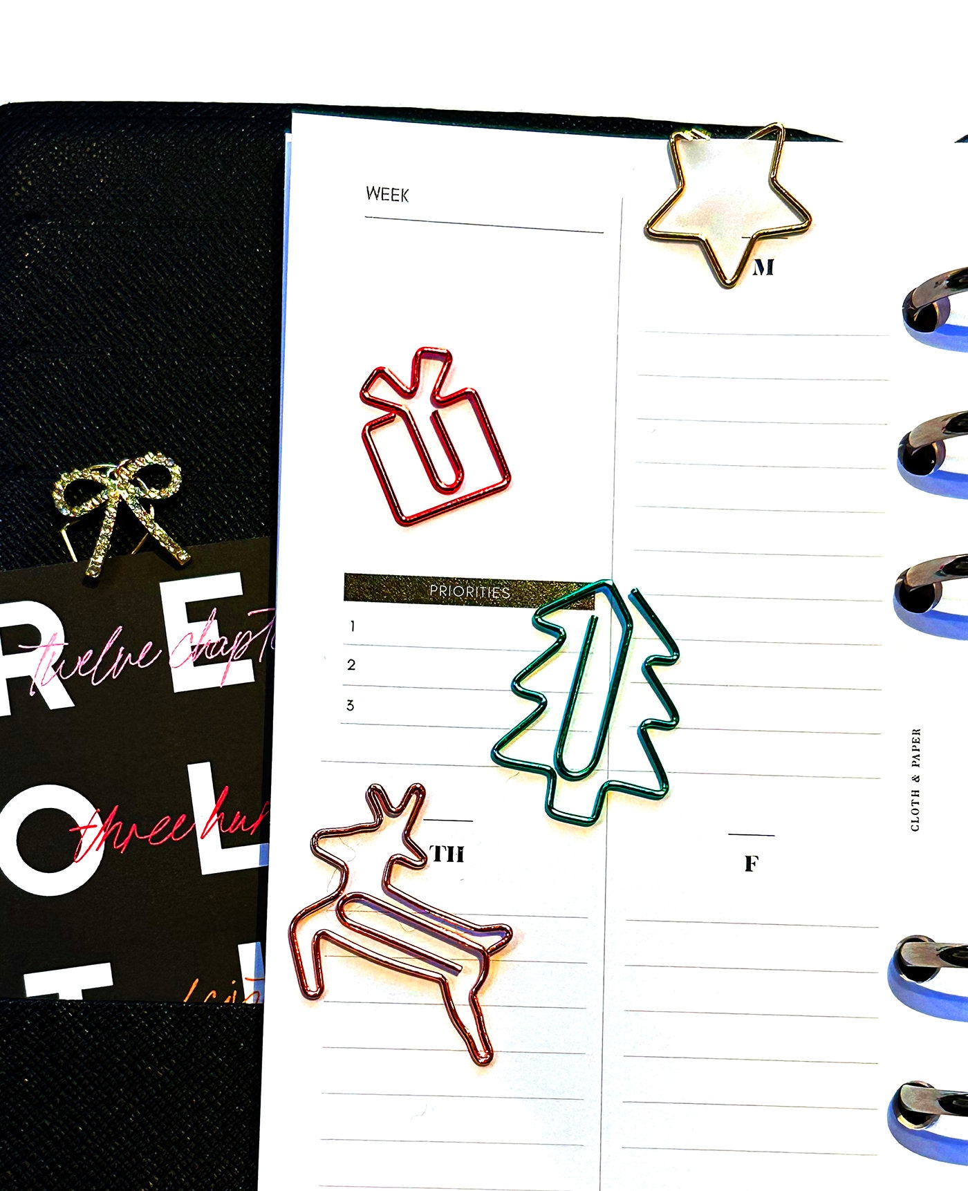 ■季節の言葉(全4巻セット) Set of Four (4) Christmas Paperclips, Page Marker