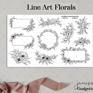 Adesivos para planejador de flores da linha GOALGETTER, à la carte, adesivo Fashion Girl, Hp, bullet, diário, Hobonichi, bujo, foiled, transparente