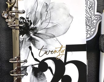 Foiled Minimalist 2026 Dashboard, Personal Planner , HP , Agenda, gm mm pm , A5 , Planner Inserts , Hobonichi , Weeks , bujo , new years