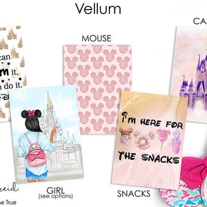 Planner Vellum Dreams Come True / Fashion Girl Vellum / Magic / Castle / Mouse / Traveler's Notebooks / Ring Planners / Happy Planner