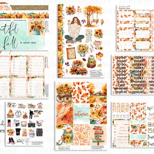 AUTUMN VIBES Planner Stickers a la carte or kit , Fashion Girl Sticker Winter Autumn Eclp Hp  bullet journal Hobonichi