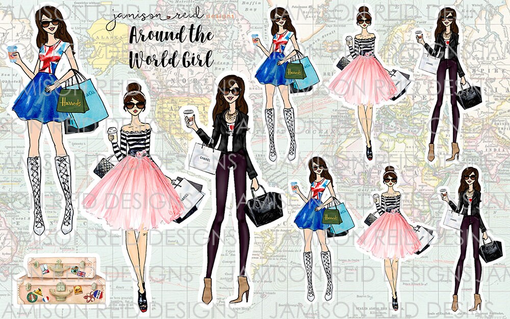 JRD Hand Drawn Girl Sheets | Choice of sheet and skin/hair