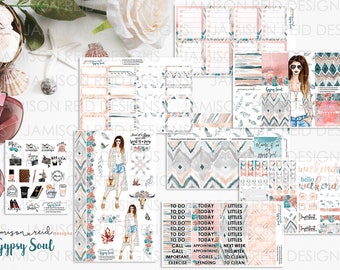 Gypsy Soul Sticker Set OR A La Carte | Choice of set or separates;  choice of skintone