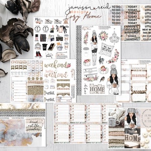 Cozy Home Sticker Set OR A La Carte | Choice of set or separates;  choice of skintone