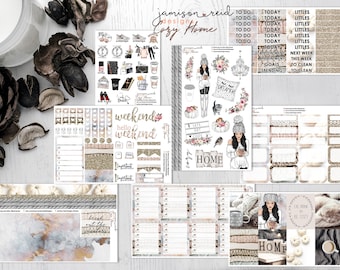 Cozy Home Sticker Set OR A La Carte | Choice of set or separates;  choice of skintone