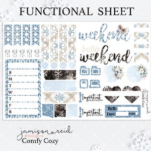 Adesivos de planejador funcional COMFY COZY, à la carte, adesivo de inverno Fashion Girl, Hp, bullet, diário, Hobonichi, bujo, lista de tarefas