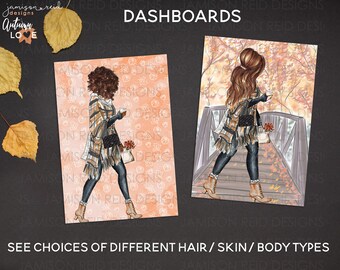 Autumn Love Choice of Dashboard | choice of size/skintone/body