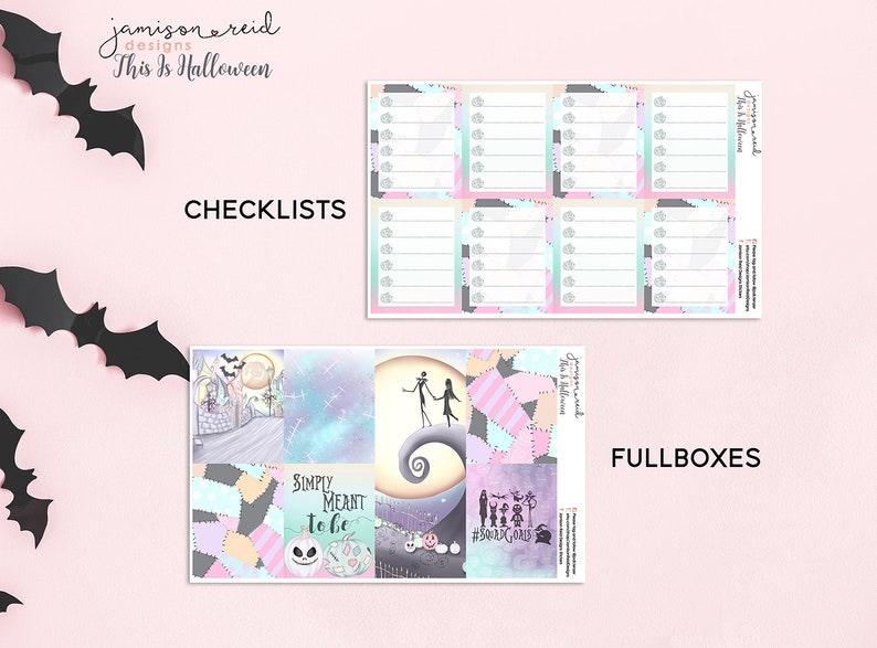 Planner Stickers This is Halloween Kit , Fashion Girl Stickers Fall ...