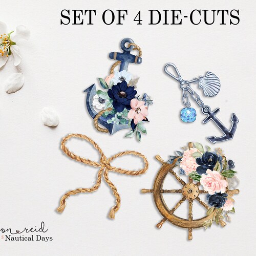 Set of 4 Glam Planning Diecuts Etsy